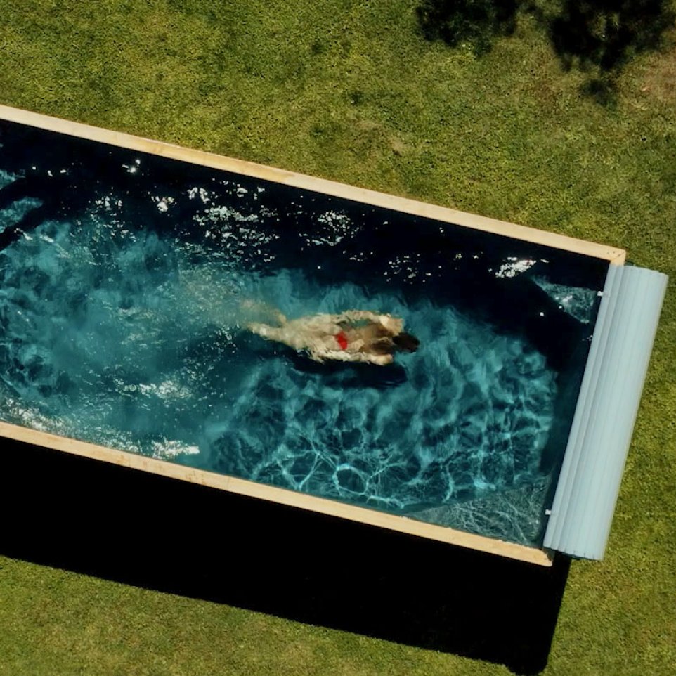 Piscine vue du ciel