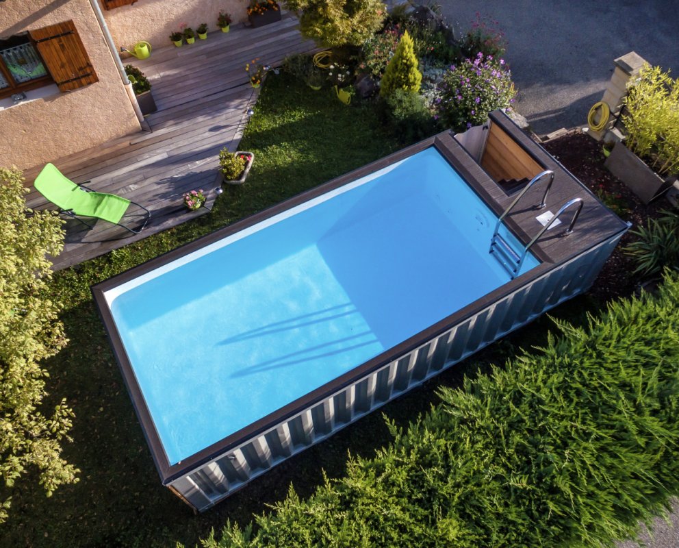 Vue de Drone piscine