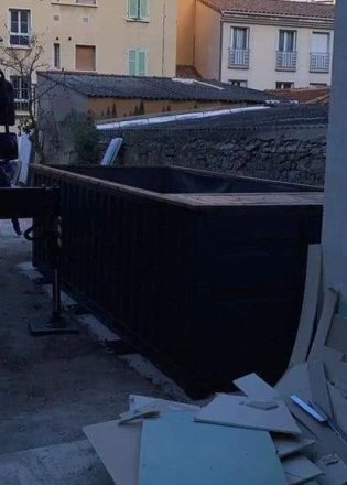 Piscine en container