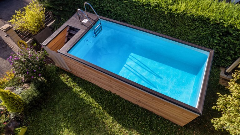 Piscine en container